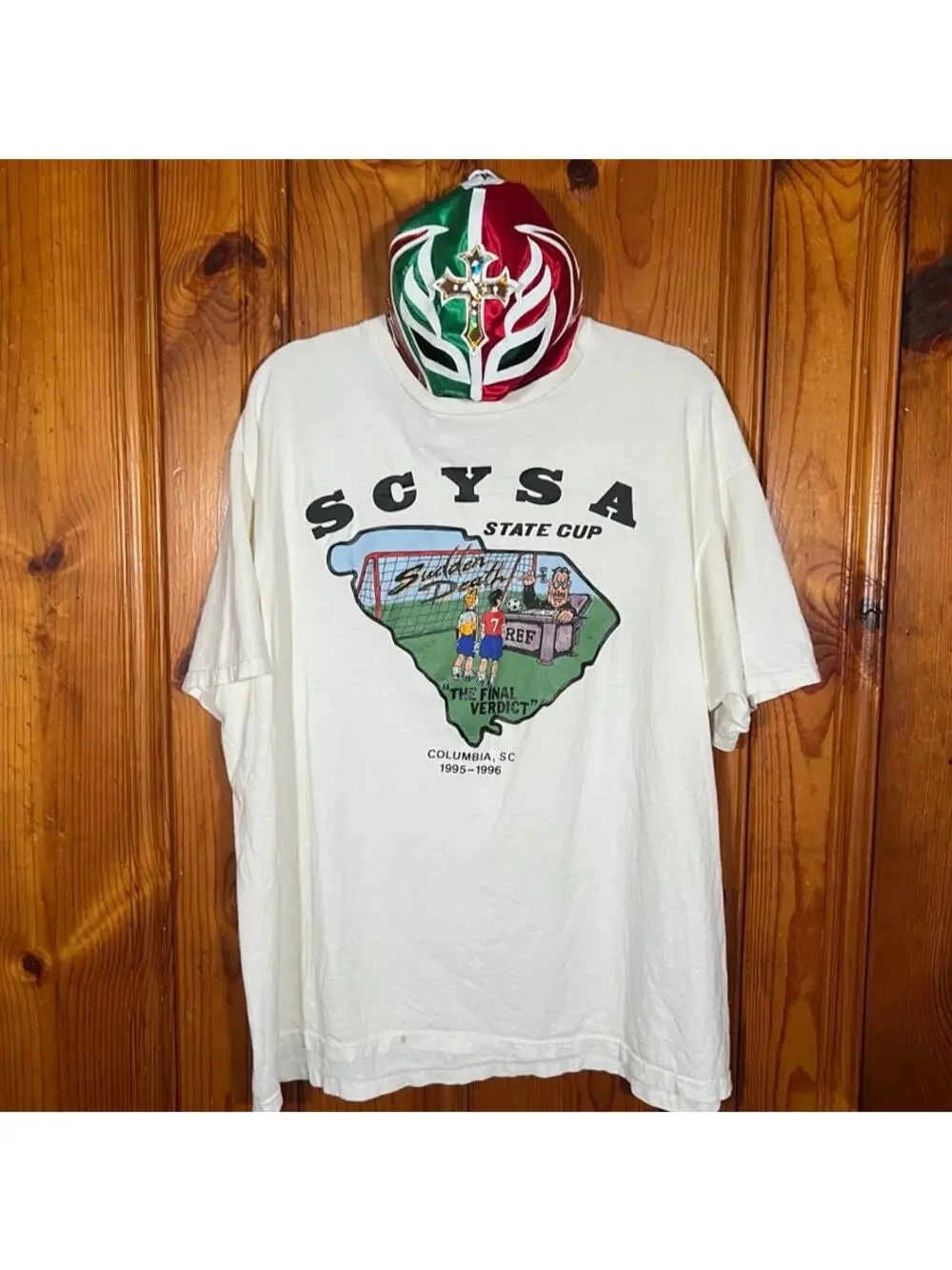 Adidas L Vintage SCYSA State Cup Soccer T-Shirt White